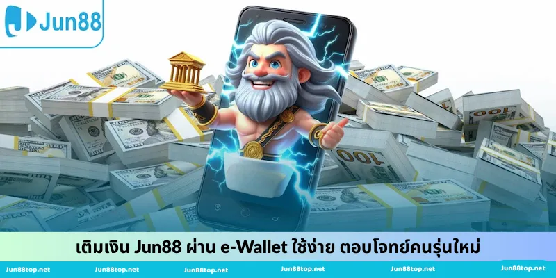เติมเงิน Jun88 ผ่าน e-Wallet ใช้ง่าย ตอบโจทย์คนรุ่นใหม่